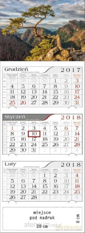 Kalendarz 2018 Trójdzielny Sokolica [KALENDARZ]