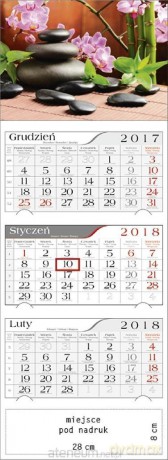 Kalendarz 2018 Trójdzielny Zen [KALENDARZ]