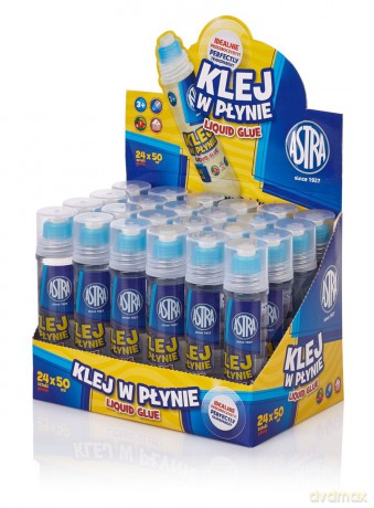 Klej w płynie transparentny 50 ml (24 szt)
