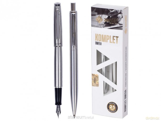 Komplet Zenith Silver w etui pióro wieczne + długopis
