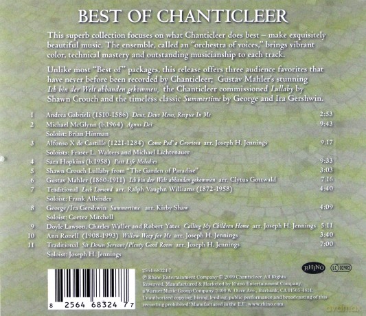 Chanticleer: Best Of Chanticleer [CD]