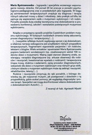 Mutyzm wybiórczy. Poradnik dla rodziców, nauczycie - Maria Bystrzanowska [KSIĄŻKA]