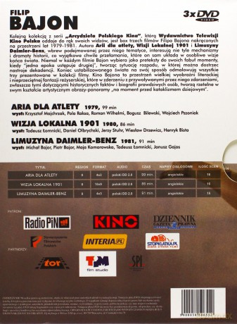 Filip Bajon: Aria dla atlety / Wizja lokalna 1901 / Limuzyna Daimler-Benz [BOX] [3DVD]