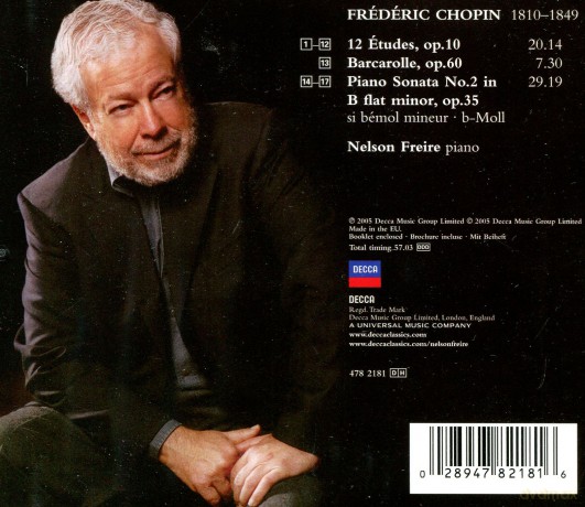 Freire Nelson: Chopin: Sonata No.2,Etudes Op.10,Barcarol [CD]