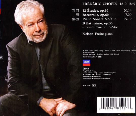 Freire Nelson: Chopin: Sonata No.2,Etudes Op.10,Barcarol [CD]