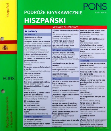Podróże błyskawicznie. Hiszpański [KSIĄŻKA]