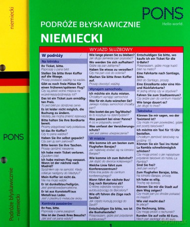 Podróże błyskawicznie. Niemiecki [KSIĄŻKA]