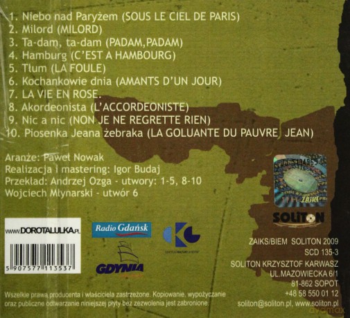 Dorota Lulka: Edith Piaf po Polsku (digipack) [CD]