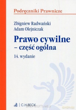 Prawo cywilne - część ogólna [KSIĄŻKA]