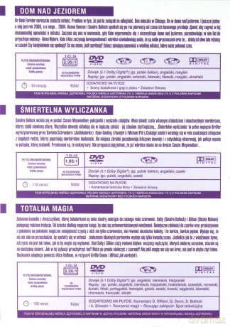 Niezwykła Sandra Bullock w dramacie: Dom nad jeziorem / Śmiertelna wyliczanka / Totalna magia BOX [3DVD]