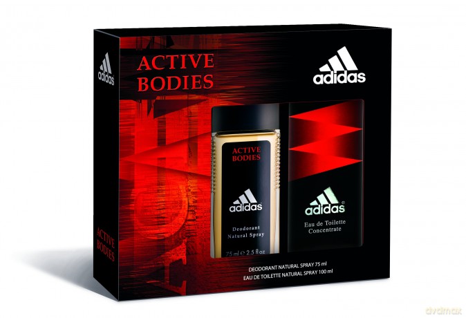 Adidas Active Bodies Zestaw prezentowy (dezodorant w szkle 75 ml + woda toaletowa 100 ml)