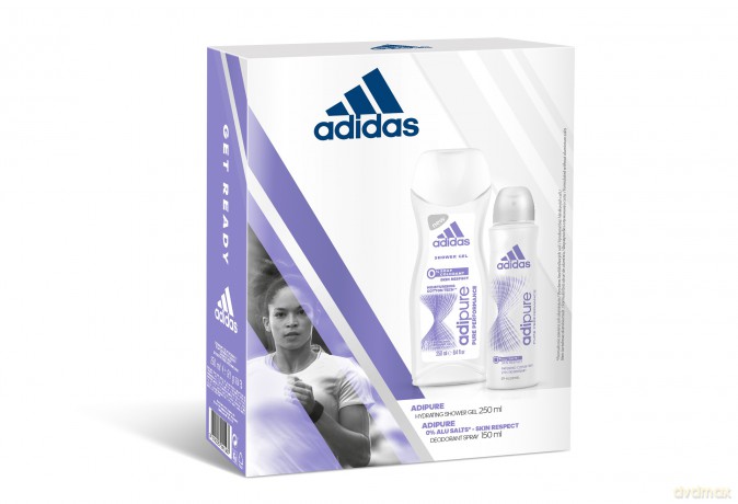 Adidas Adipure Women Zestaw prezentowy (deo spray 150 ml + żel pod prysznic 250 ml)