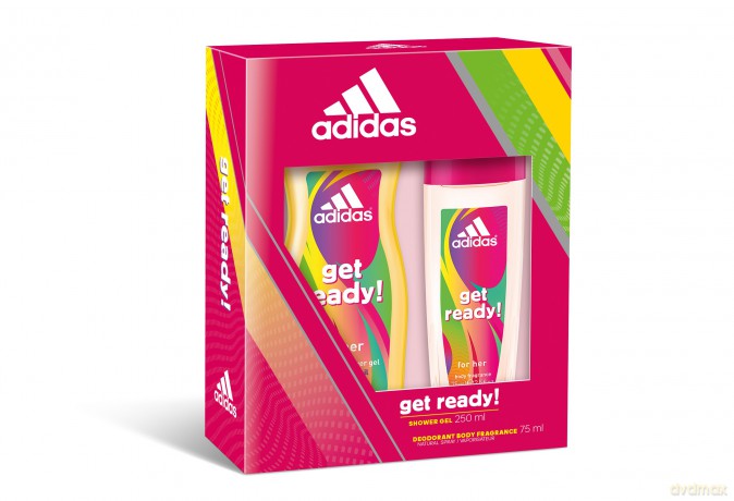 Adidas Get Ready Women Zestaw prezentowy (deo w szkle 75 ml + żel pod prysznic 250 ml)