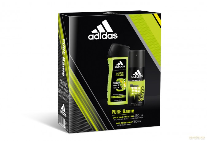 Adidas Pure Game Zestaw prezentowy (deo spray 150 ml + żel pod prysznic 250 ml)