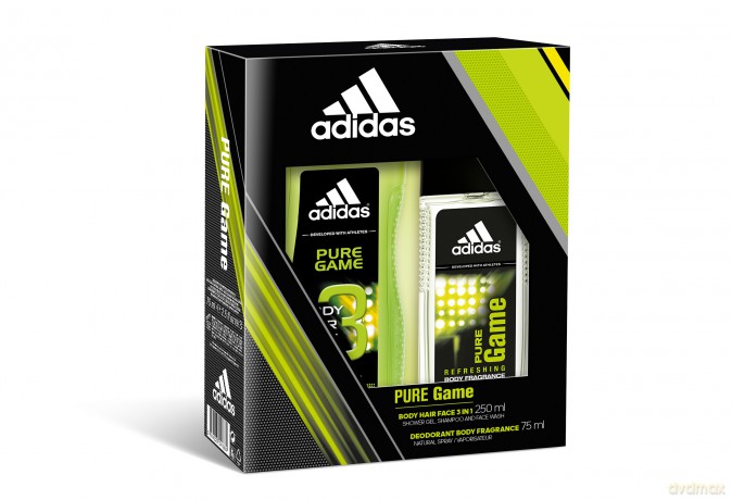 Adidas Pure Game Zestaw prezentowy (deo w szkle 75 ml + żel pod prysznic 250 ml)