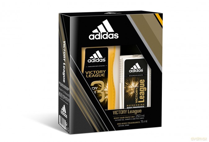 Adidas Victory League Zestaw prezentowy (dezodorant w szkle 75 ml + żel pod prysznic 250 ml)