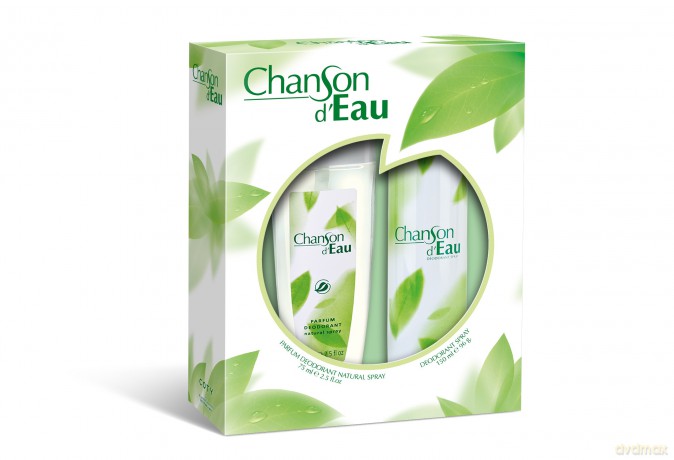 Chanson D'eau Zestaw prezentowy (dezodorant spray 150 ml + dezodorant w szkle 75 ml)