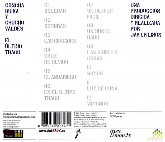 Buika: El Ultimo Trago (Con La Colaboracion De Chucho Valdes) [CD]