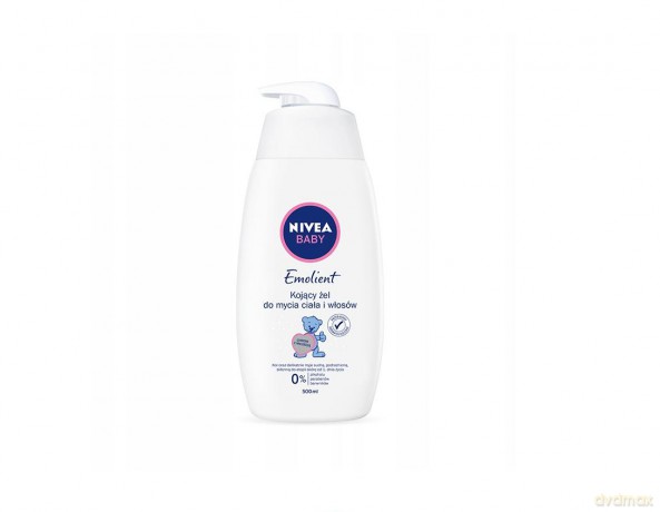 Nivea Baby Łagodzący żel do mycia ciała i włosów Pure&Sensitive Emolient 500 ml