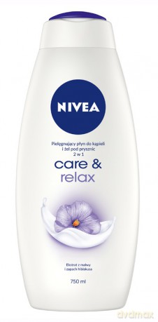 Nivea Bath Care Płyn do kąpieli i żel pod prysznic 2w1 Care & Relax 750 ml