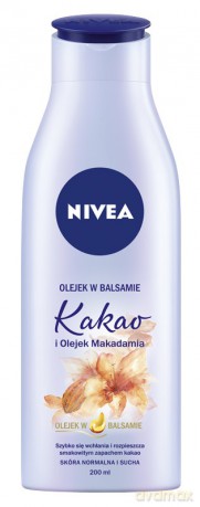 Nivea Body Olejek w balsamie nawilżający Kakao i Olejek Makadamia 200 ml