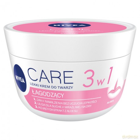 Nivea Care Lekki krem łagodzący do cery suchej i wrażliwej 100 ml