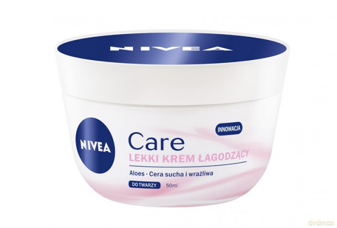 Nivea Care Lekki krem łagodzący do cery suchej i wrażliwej 50 ml