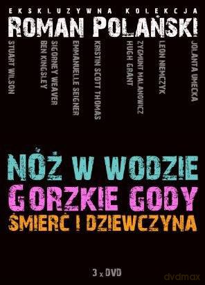 Polański Ekskluzywna Kolekcja: Nóż w wodzie / Gorzkie gody / Śmierć i dziewczyna [BOX] [3DVD]