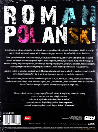 Polański Ekskluzywna Kolekcja: Nóż w wodzie / Gorzkie gody / Śmierć i dziewczyna [BOX] [3DVD]