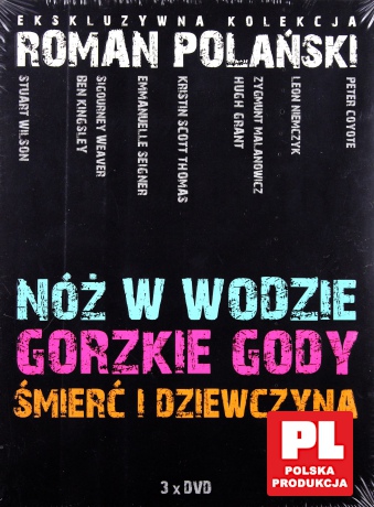 Polański Ekskluzywna Kolekcja: Nóż w wodzie / Gorzkie gody / Śmierć i dziewczyna [BOX] [3DVD]