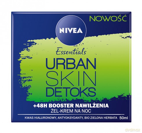 Nivea Essentials Urban Skin Detoks Krem-żel na noc Booster Nawilżenia 50 ml