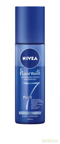 Nivea Hair Milk Expresowa Odżywka - spray do włosów normalnych,suchych i zniszczonych 200 ml