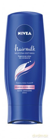 Nivea Hair Milk Odżywka mleczna do włosów cienkich,suchych i zniszczonych 200 ml