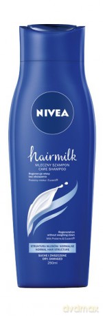 Nivea Hair Milk Szampon mleczny do włosów normalnych,suchych i zniszczonych 250 ml