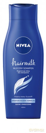 Nivea Hair Milk Szampon mleczny do włosów normalnych,suchych i zniszczonych 400 ml