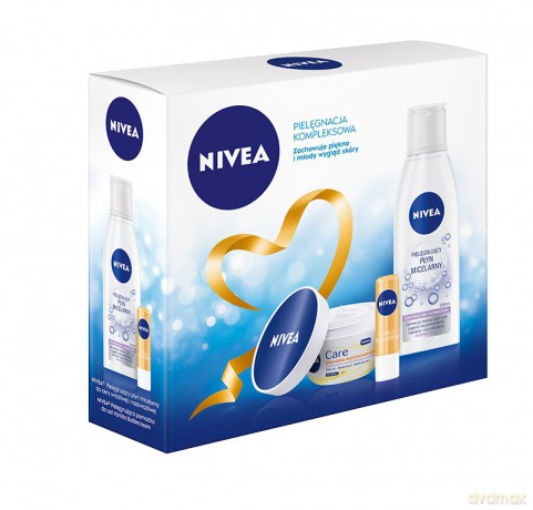 Nivea Zestaw prezentowy Anti-Age (krem Care 50 ml + pomadka ochr. do ust 4.8 g + płyn micelarny 200 ml)