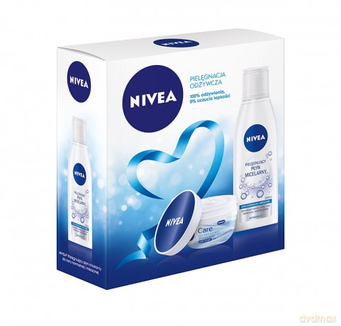 Nivea Zestaw prezentowy Care (płyn micelarny 200 ml + krem odżywczy 50 ml)