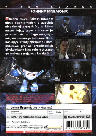 Johnny Mnemonic (slim) [DVD]