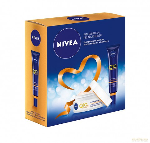 Nivea Zestaw prezentowy Q10 plus C (krem na dzień 50 ml + krem na noc 40 ml)