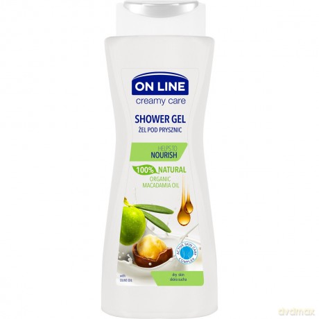 On Line Creamy Care Żel pod prysznic odżywczy Olej Macadamia i Oliwka 400 ml