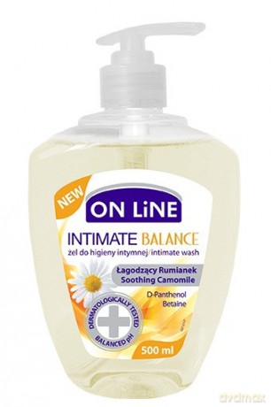 On Line Intimate Żel do higieny intymnej Balance łagodzący rumianek 500 ml new