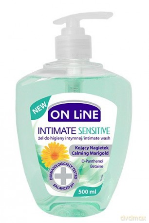 On Line Intimate Żel do higieny intymnej Sensitive kojący nagietek 500 ml new