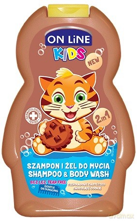 On Line Kids Szampon 2w1 Czekoladowe Ciasteczko 250 ml