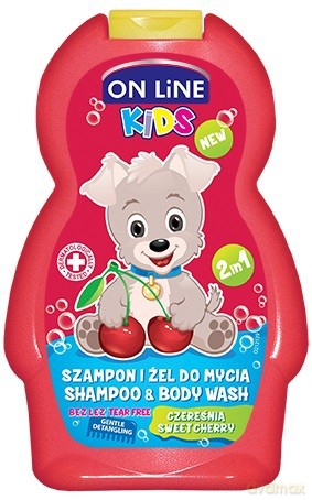 On Line Kids Szampon 2w1 Czereśnia 250 ml