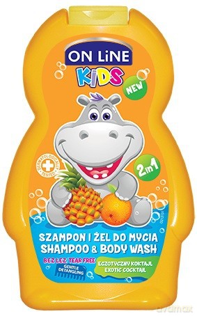 On Line Kids Szampon 2w1 Egzotyczny Koktajl 250 ml