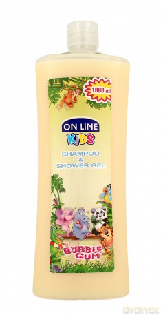 On Line Kids Szampon 2w1 Guma Balonowa 1000 ml
