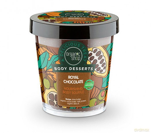 Organic Shop Body Desserts Krem do ciała odżywczy Royal Chocolate 450 m