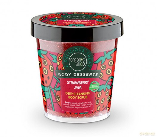 Organic Shop Body Desserts Peeling do ciała Oczyszczający Strawberry Jam 450 ml