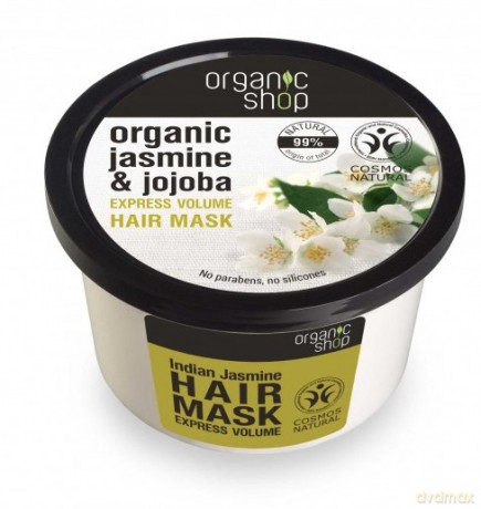 Organic Shop Maska do włosów organiczna Jaśmin i Jojoba 250 ml