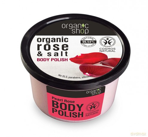 Organic Shop Peeling do ciała Perłowa Róża 250 ml